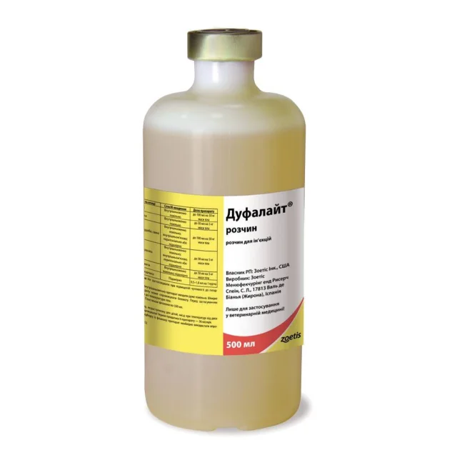 Средство Zoetis Дуфалайт при лечении различных токсикозов для собак, кошек, лошадей, КРС, 500 мл